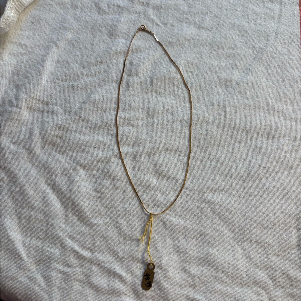 Gold 14k necklace chain Italy 15 inch
